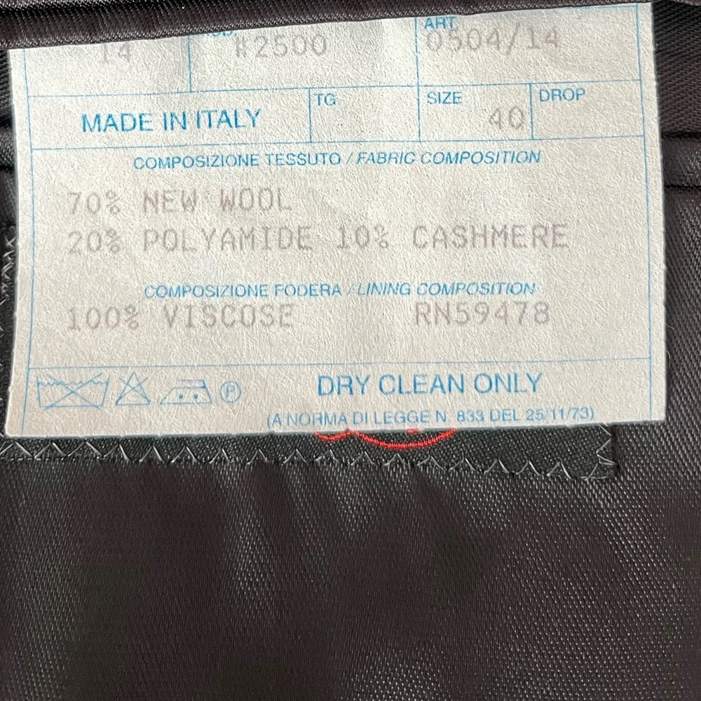 {Ragusa} Made In Italy Wool & Cashmere Blend Overcoat in Black - Mens 40